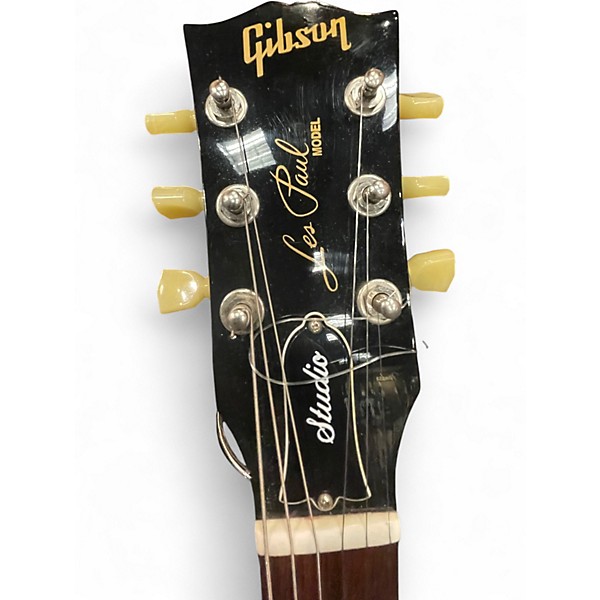 Used 2012 Gibson Les Paul Studio Black Solid Body Electric Guitar