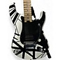 Used EVH Striped Series Black and White Solid Body Electric Guitar