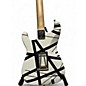 Used EVH Striped Series Black and White Solid Body Electric Guitar