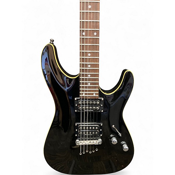 Used Schecter Guitar Research Diamond Series C1 Black Solid Body Electric Guitar