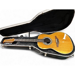 Used 1990s Ovation 1755 CUSTOM BALLADEER Natural 12 String Acoustic Electric Guitar