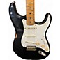 Vintage 1956 Fender Stratocaster "Refinished" Black Solid Body Electric Guitar