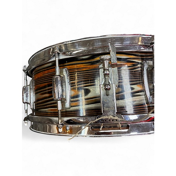 Vintage 1970s Ludwig 14X5 Standard Gold Strata Drum