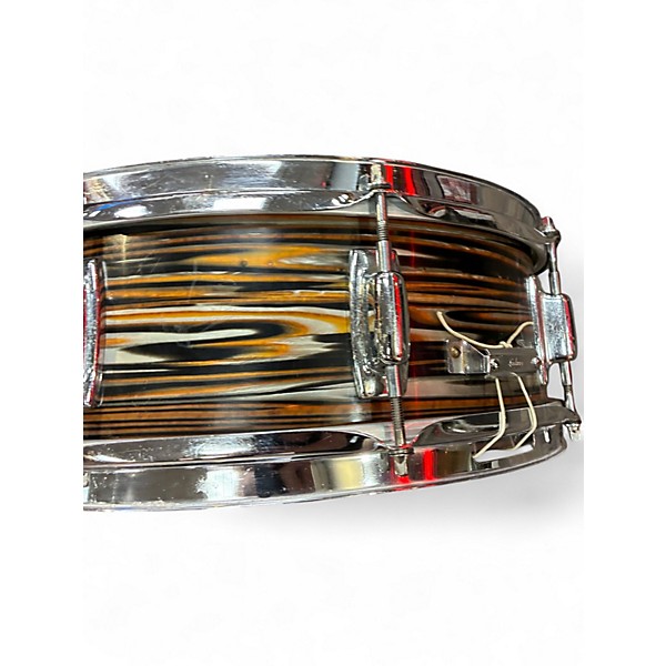 Vintage 1970s Ludwig 14X5 Standard Gold Strata Drum