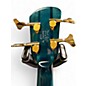 Used 2009 Spector NS4 USA 4 String Turquoise Electric Bass Guitar