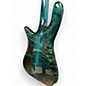 Used 2009 Spector NS4 USA 4 String Turquoise Electric Bass Guitar