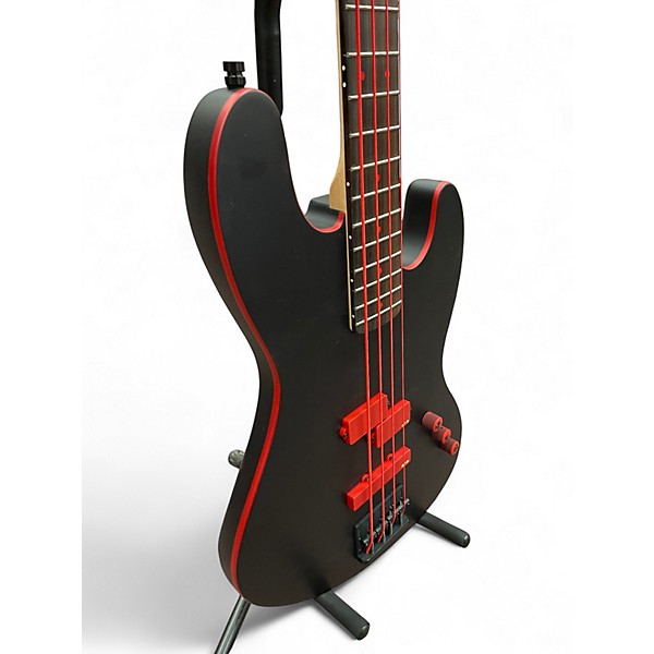 Used ESP Frank Bello Signature BLACK AND RED Electric Bass Guitar