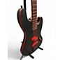 Used ESP Frank Bello Signature BLACK AND RED Electric Bass Guitar