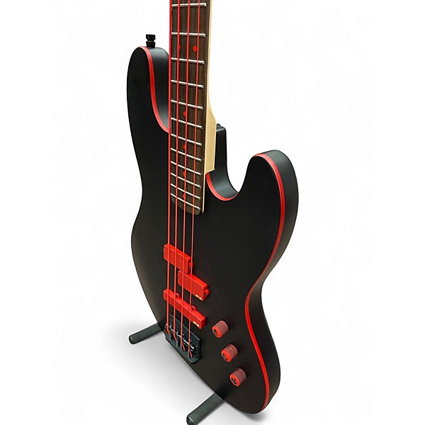 Used ESP Frank Bello Signature BLACK AND RED Electric Bass Guitar