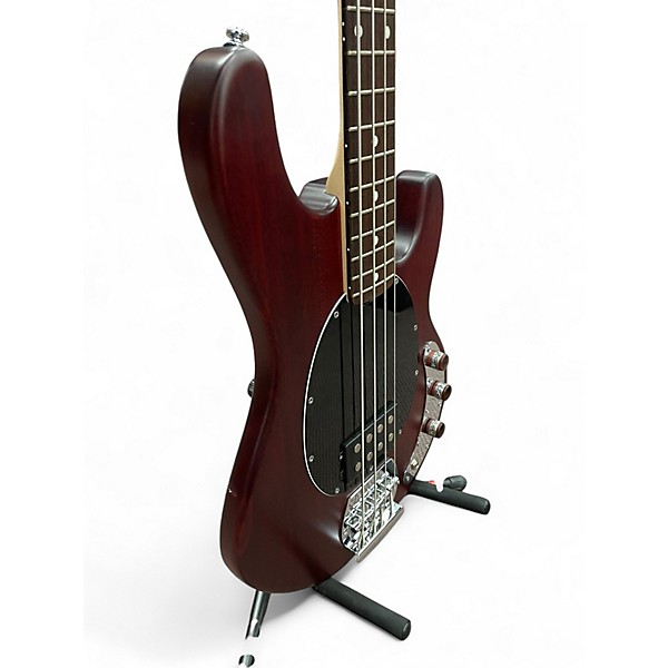 Used Sterling by Music Man STINGRAY Burgundy Electric Bass Guitar