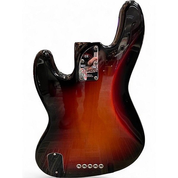 Used 2015 Fender American Deluxe Jazz Bass V 3 Color Sunburst Electric Bass Guitar