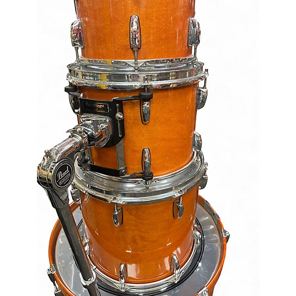 Used Pearl 5 Piece Session Custom Liquid Amber Drum Kit