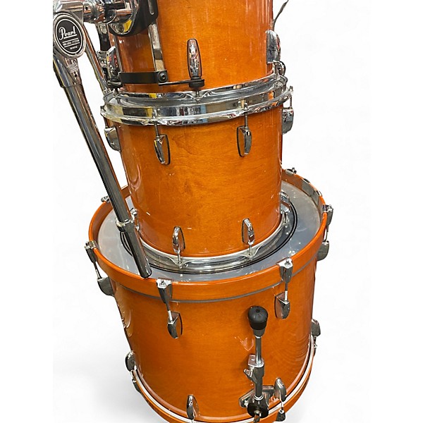 Used Pearl 5 Piece Session Custom Liquid Amber Drum Kit
