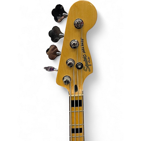 Used Squier Vintage Modified 70S Jazz Bass Natural Electric Bass Guitar