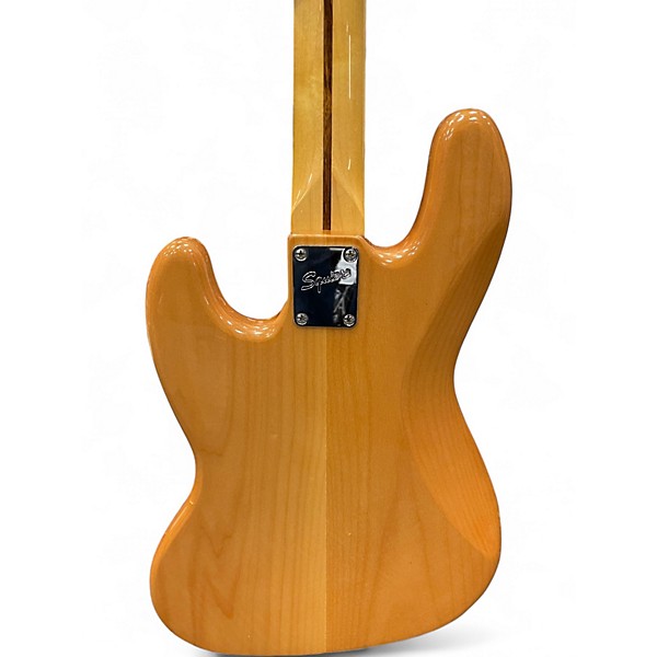 Used Squier Vintage Modified 70S Jazz Bass Natural Electric Bass Guitar
