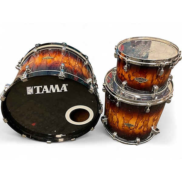 Used 2024 TAMA 3 Piece Starclassic Walnut Birch Molten Brown Burst Drum Kit