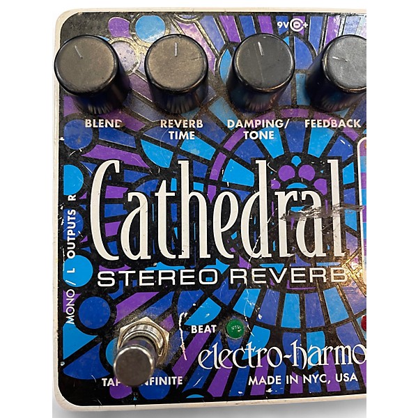 Used Electro-Harmonix Cathedral Stereo Reverb Effect Pedal