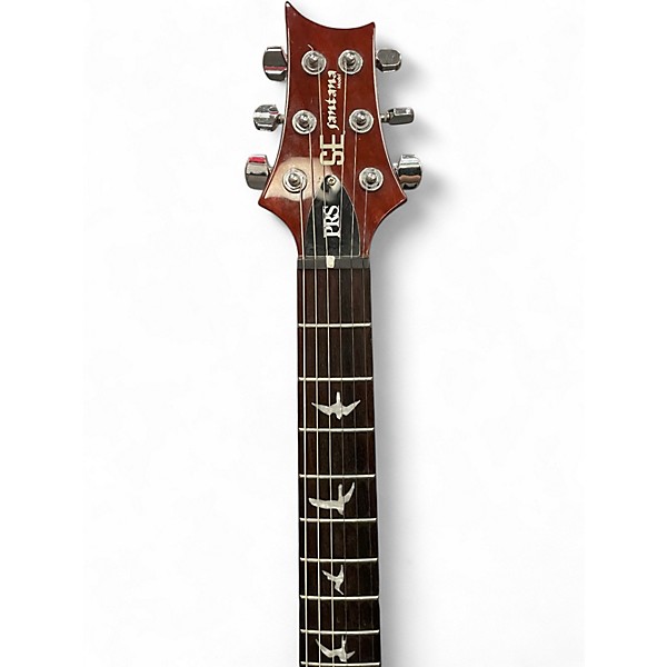 Used PRS SE SANTANA QUILT TOP Cherry Sunburst Solid Body Electric Guitar