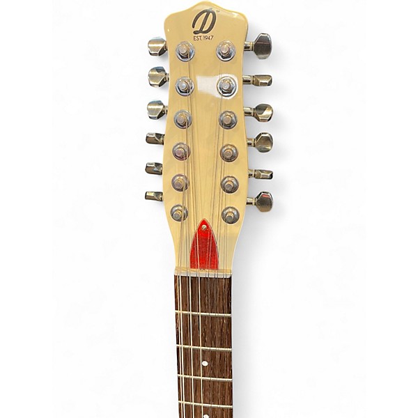 Used Danelectro 59x12 Vintage White Solid Body Electric Guitar