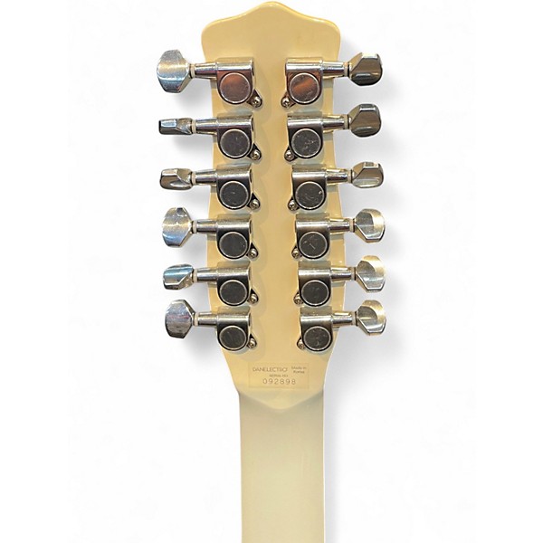 Used Danelectro 59x12 Vintage White Solid Body Electric Guitar