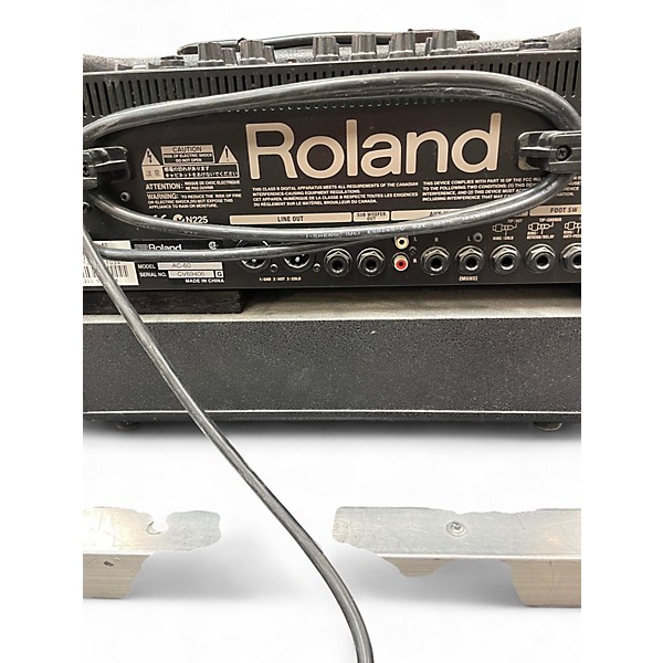 Used Roland AC60 60W 2X6.5 Acoustic Guitar Combo Amp