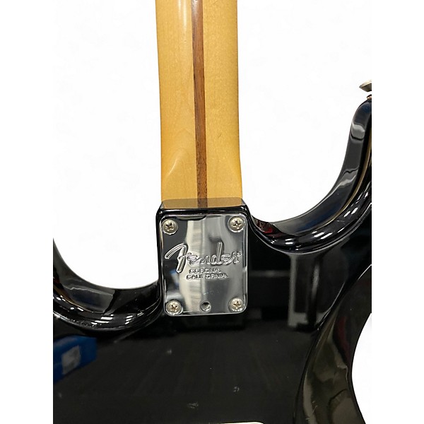 Used 2017 Fender American Professional Standard Stratocaster HSS Black Solid Body Electric Guitar