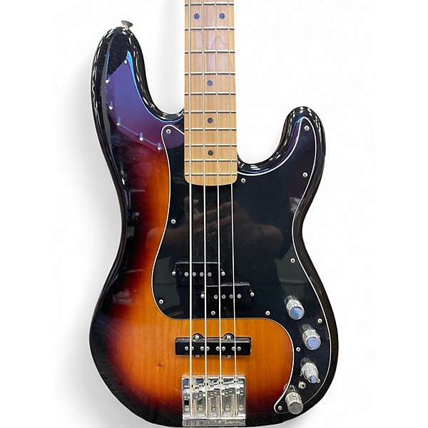 Used Fender Player Precision Bass 2 Tone Sunburst Electric Bass Guitar