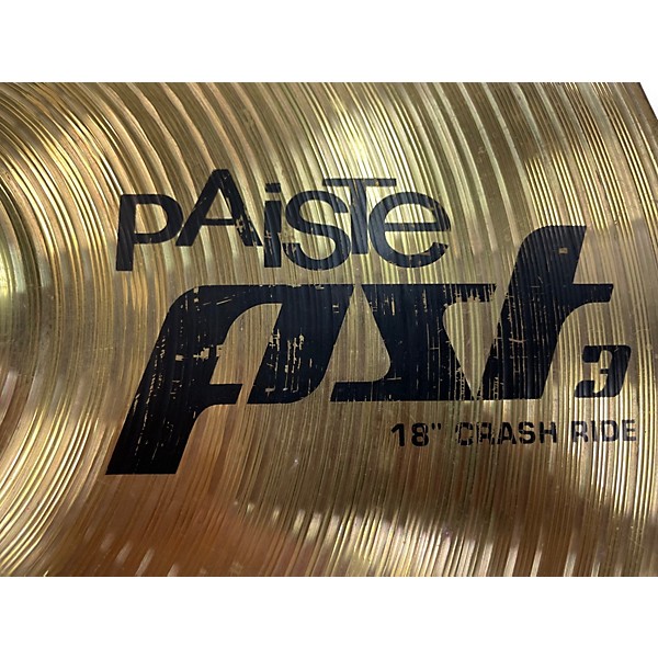 Used Paiste 18in PST3 Crash Ride Cymbal