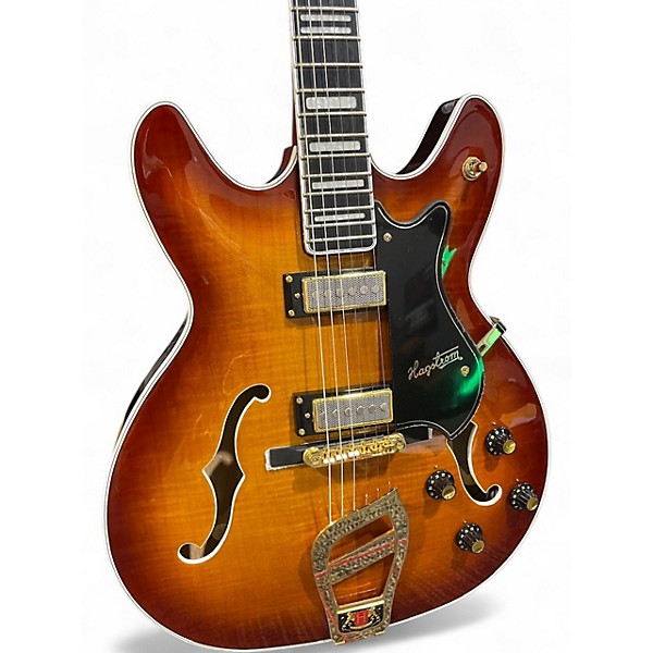 Used Hagstrom '67 Viking II Limited-Edition Hollowbody Electric Guitar Vintage Sunburst Hollow Body Electric Guitar