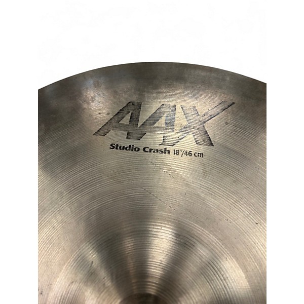 Used SABIAN 18in aax studio crash Cymbal