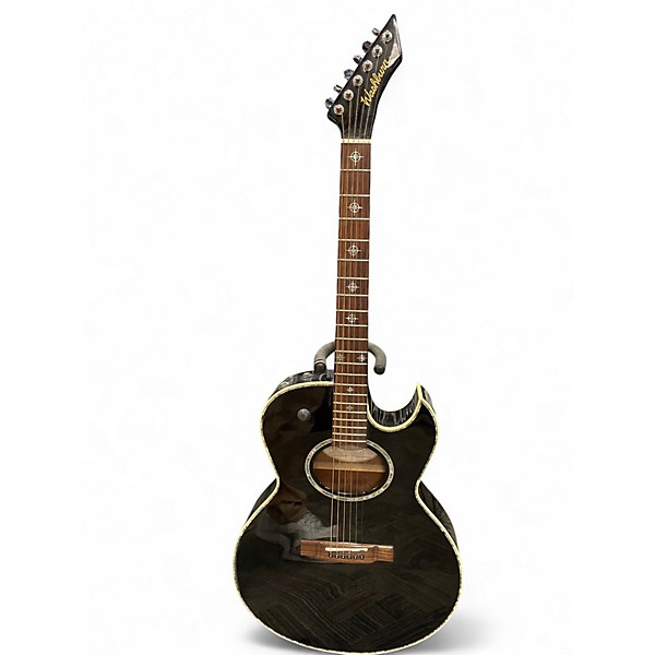 Used Washburn EA21HM Black Solid Body Electric Guitar