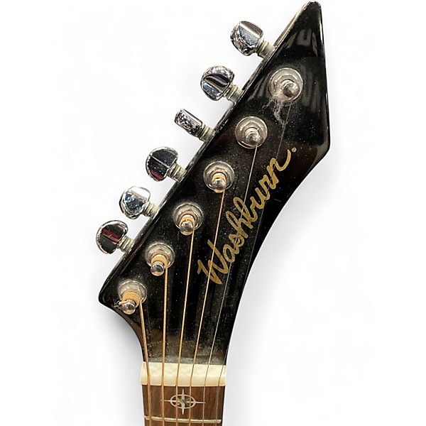 Used Washburn EA21HM Black Solid Body Electric Guitar