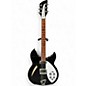 Used 2001 Rickenbacker 330 Black and White Hollow Body Electric Guitar thumbnail