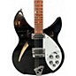 Used 2001 Rickenbacker 330 Black and White Hollow Body Electric Guitar