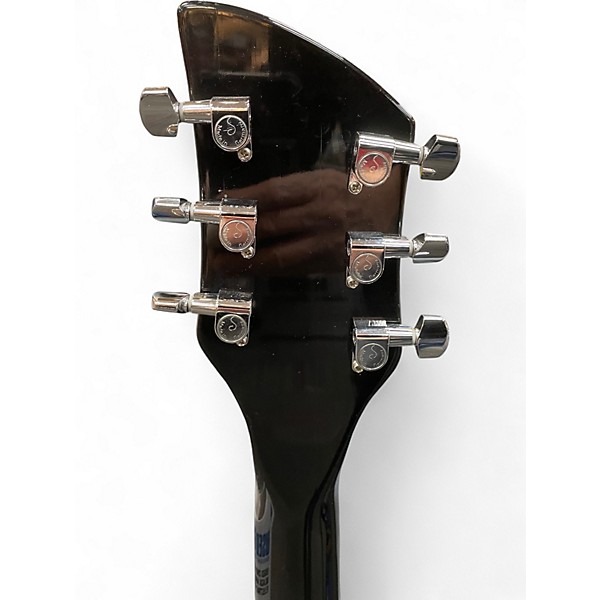 Used 2001 Rickenbacker 330 Black and White Hollow Body Electric Guitar