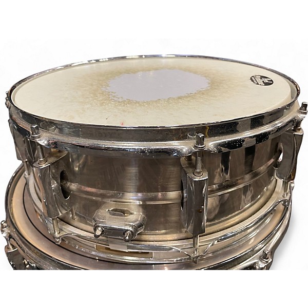 Used Pearl 6X14 Sensitone Snare Silver Drum