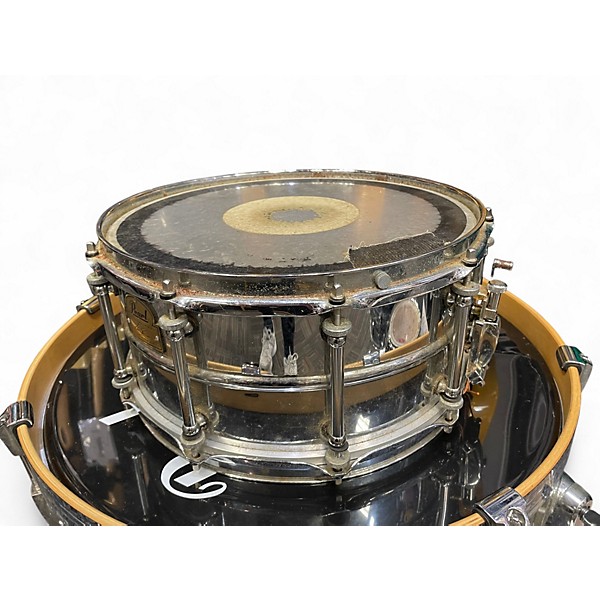 Used Pearl 7X14 Ian Paice Signature Snare Silver Drum