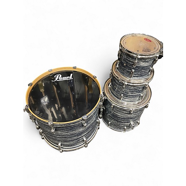 Used Pearl 4 Piece Vision Blue Oyster Drum Kit