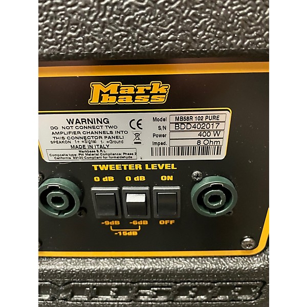 Used Markbass MB58R Bass Cabinet