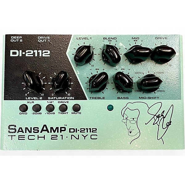 Used Tech 21 DI-2112 Geddy Lee Signature Dual Preamp Direct Box