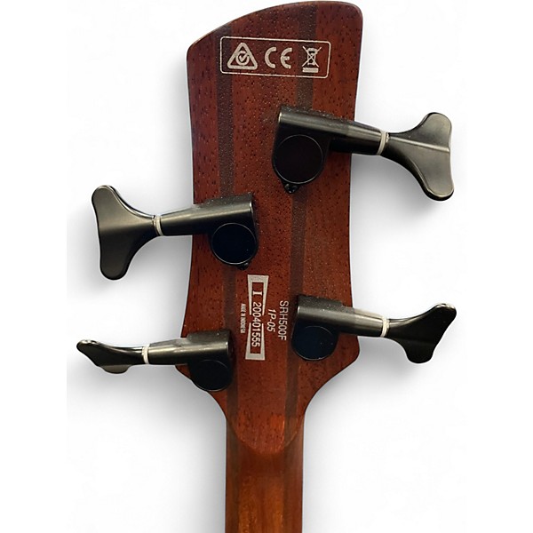 Used Ibanez SRH500F Natural Burst Electric Bass Guitar