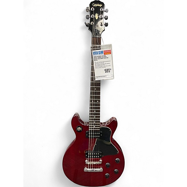 Used Epiphone Les Paul Special Double Cutaway Cherry Solid Body Electric Guitar