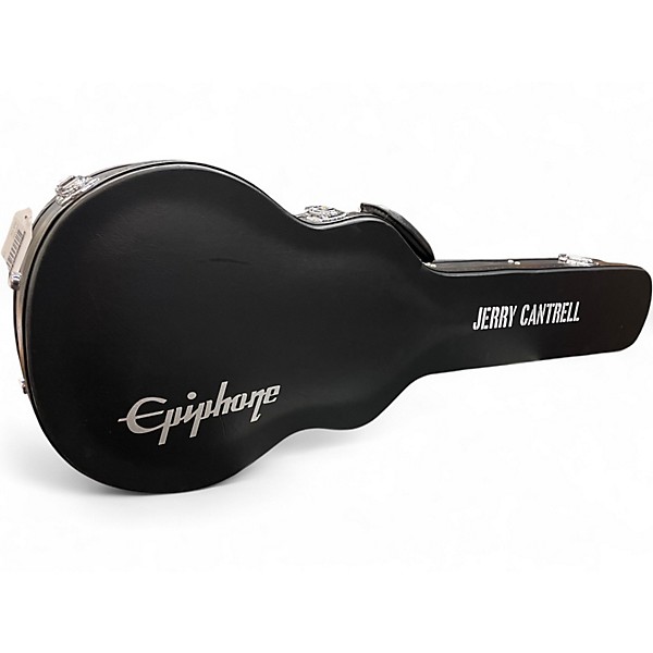 Used Epiphone JERRY CANTRELL WINO LES PAUL CUSTOM WINE RED Solid Body Electric Guitar