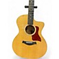 Used Taylor 214CE Deluxe Natural Acoustic Electric Guitar