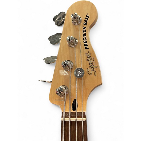 Used Squier Precision Bass Blue Electric Bass Guitar