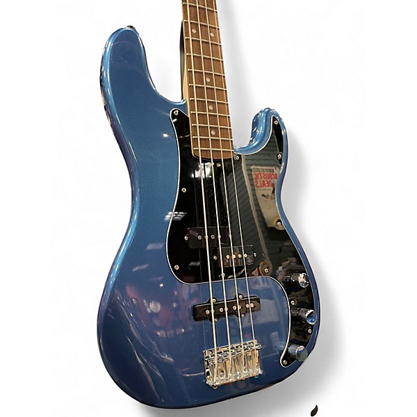 Used Squier Precision Bass Blue Electric Bass Guitar