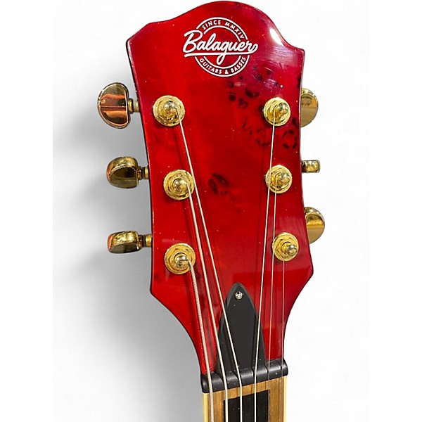 Used Balaguer Astra Trans Red Solid Body Electric Guitar