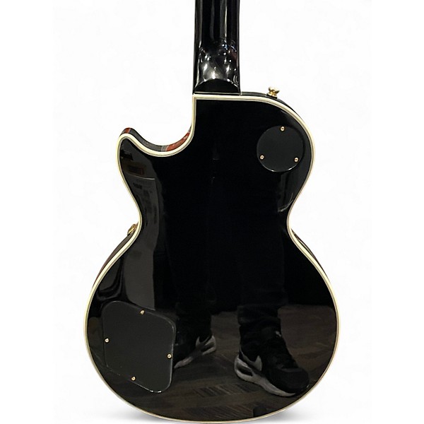 Used Epiphone Les Paul Custom Blackback Pro Antique Ivory Solid Body Electric Guitar