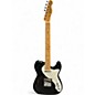 Used Fender Vintera 70s Telecaster Thinline Black Hollow Body Electric Guitar
