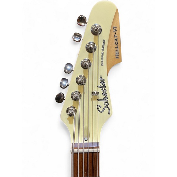 Used Schecter Guitar Research Hellcat 6 Alpine White Solid Body Electric Guitar